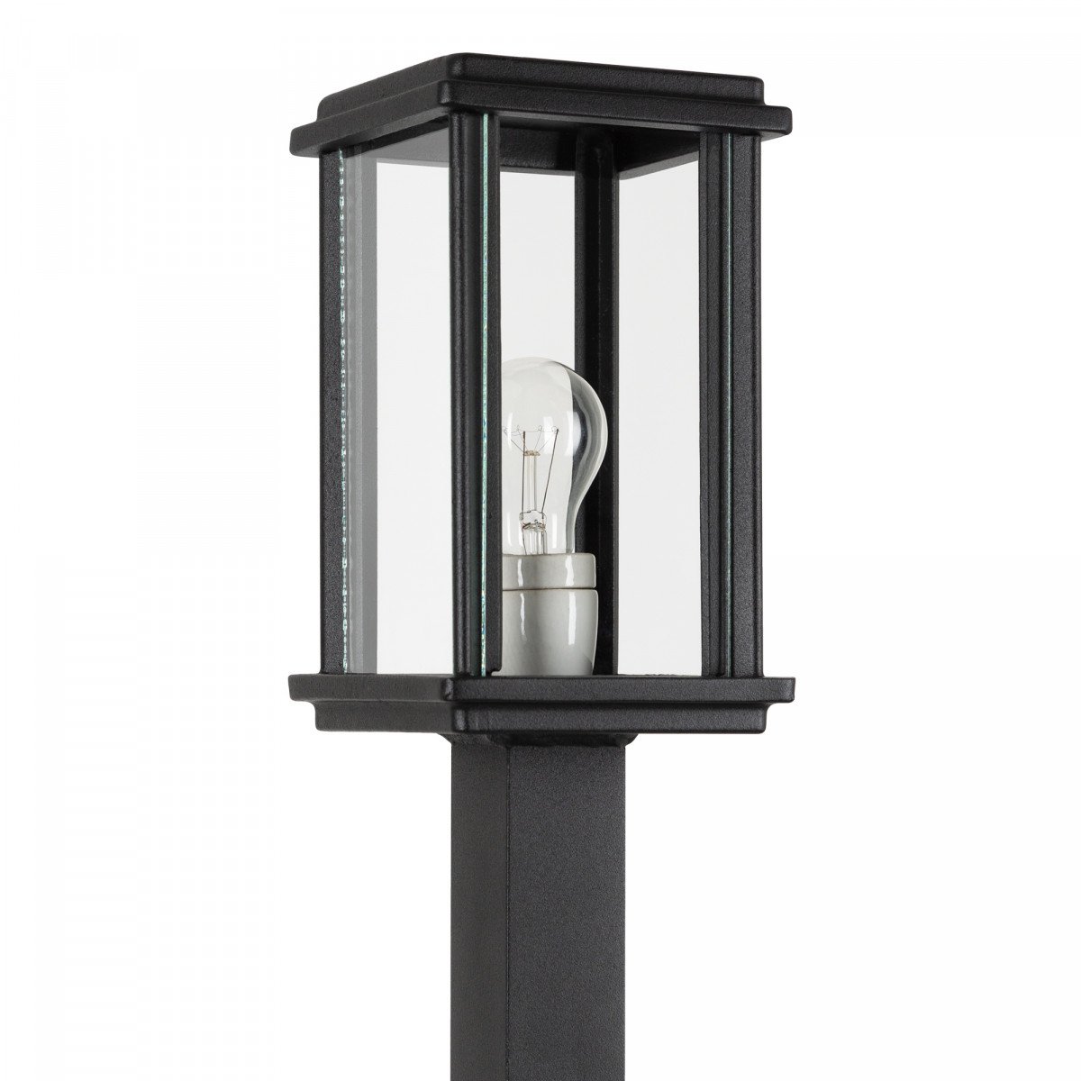 Lampe d'extérieur Capital S Sokkel de couleur noire au design épuré et moderne et à la finition de haute qualité