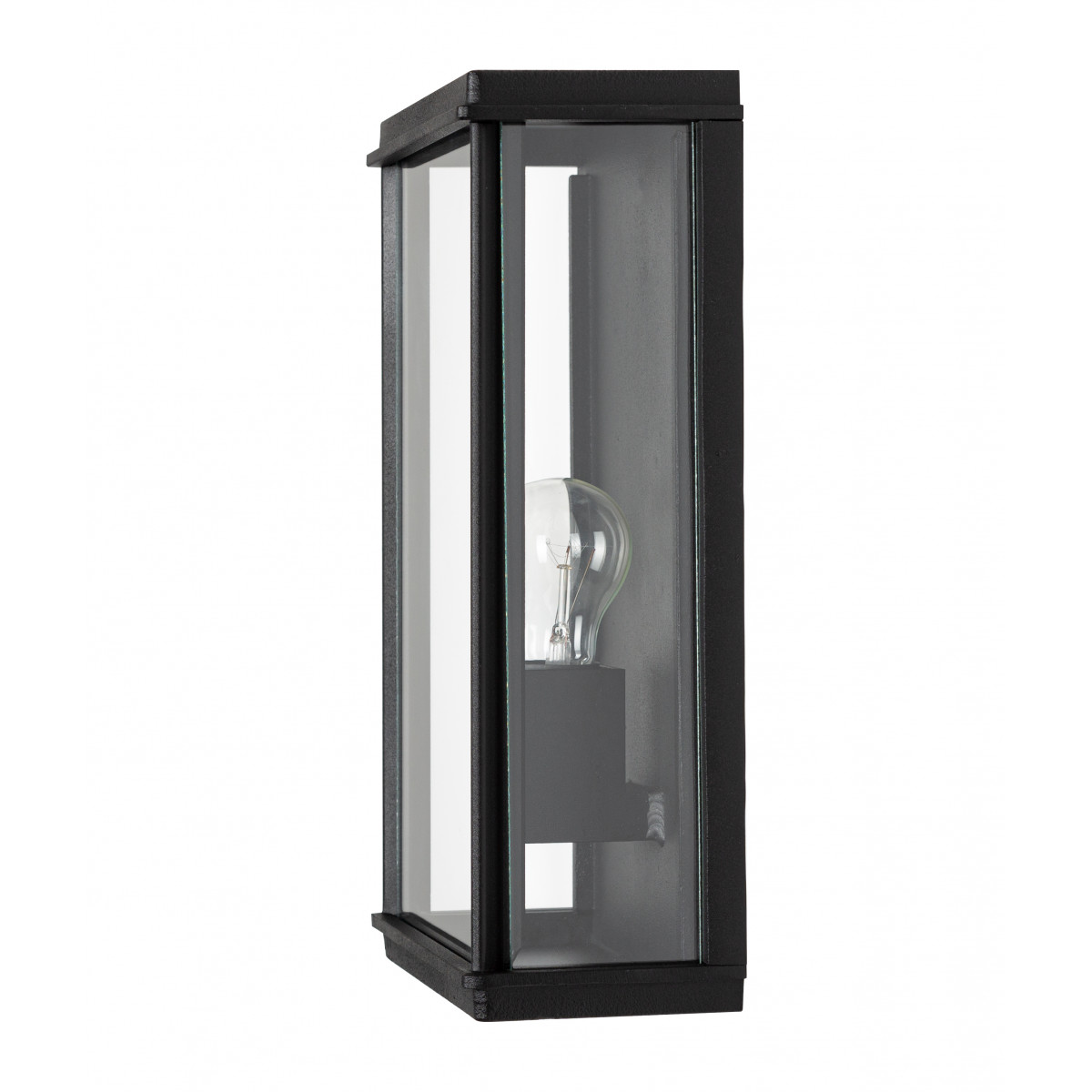 Lampe d'extérieur base rectangulaire, noire élégante Capital XL applique plate éclairage extérieur exclusif d'excellente qualité, pour l'extérieur