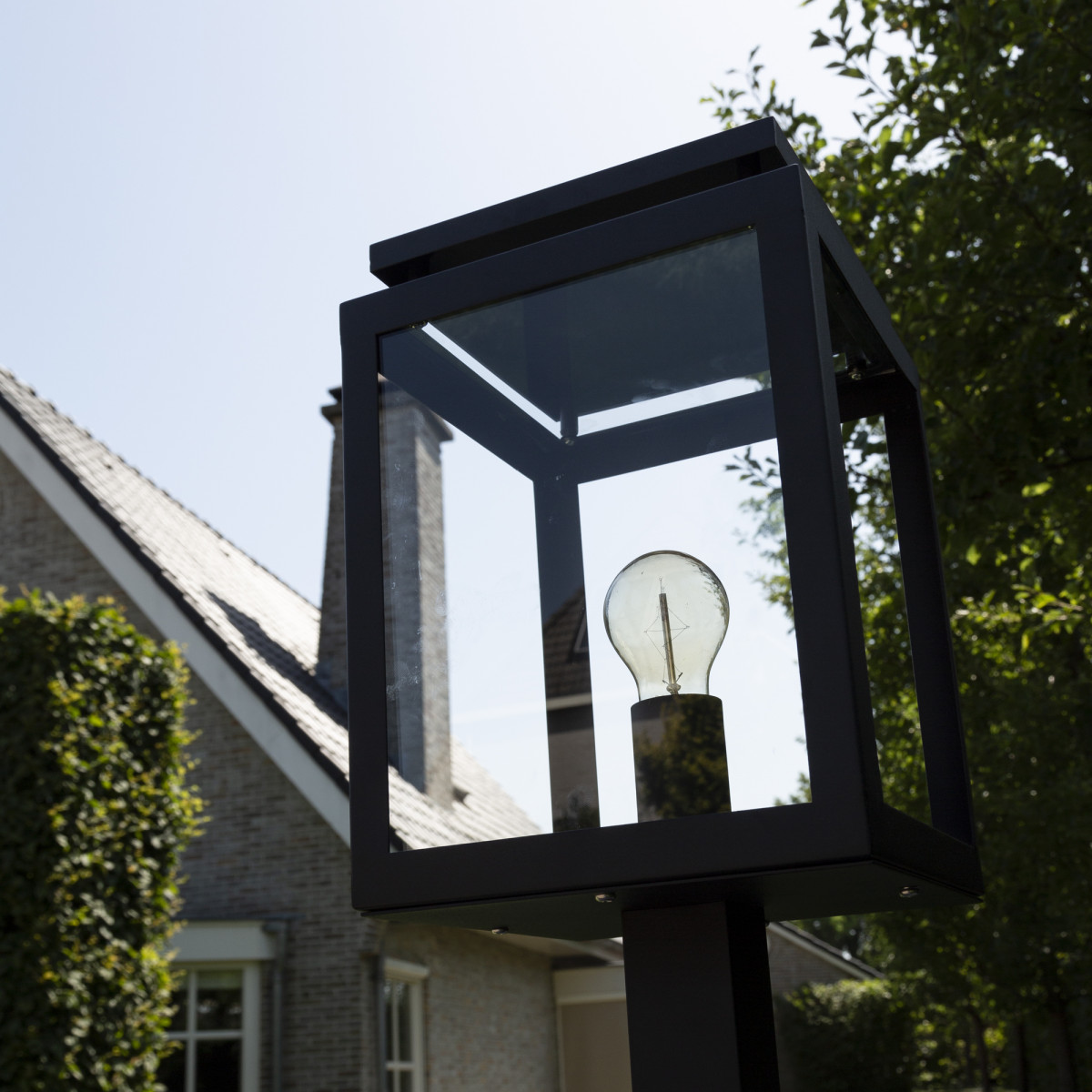 Potelet extérieur De Vecht avec ampoule LED et capteur jour/nuit 