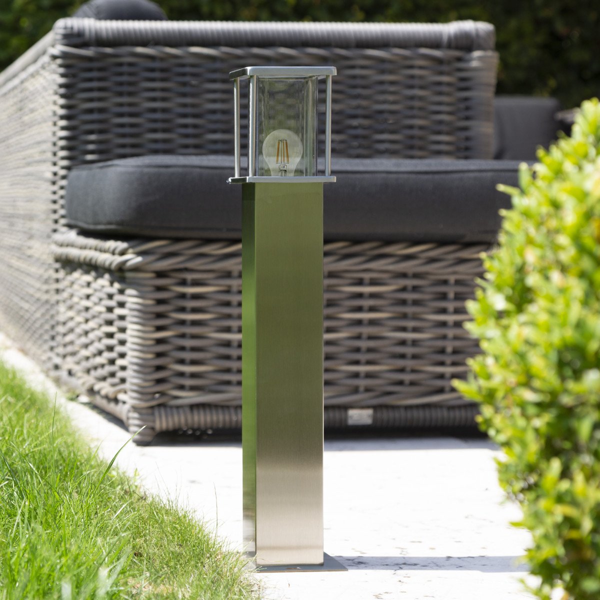 Lot de 3 potelets extérieur Astro 2 en acier inoxydable
