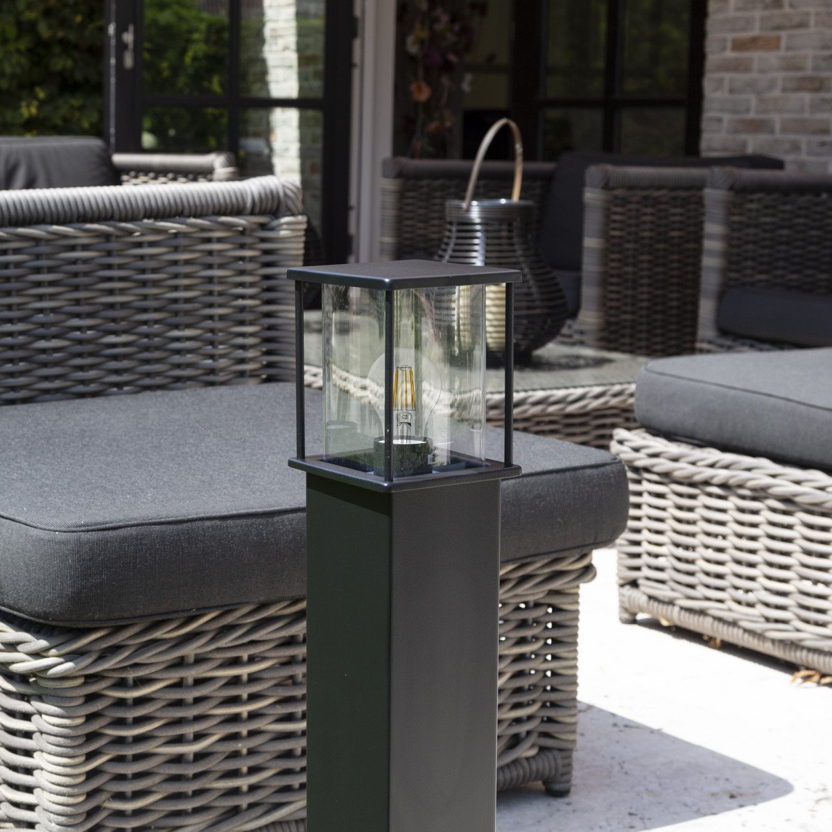 Lot de 3 potelets extérieur Astro 1  noir de KS Lighting