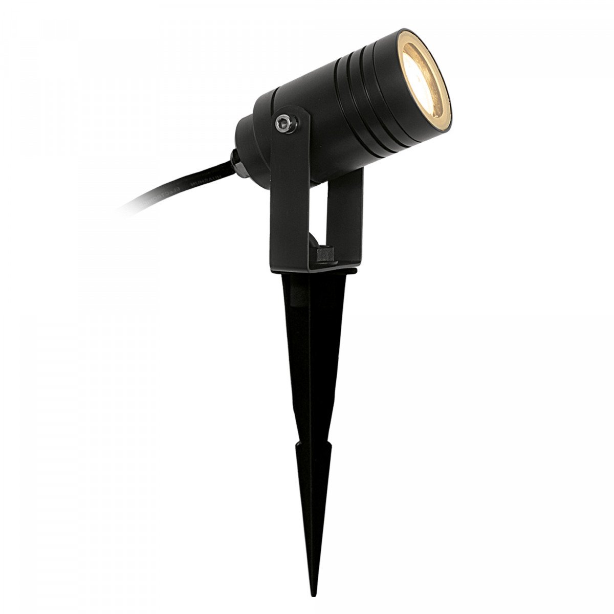 Spot de jardin lumineux polyvalent projecteur noir (7159), adapté LED  