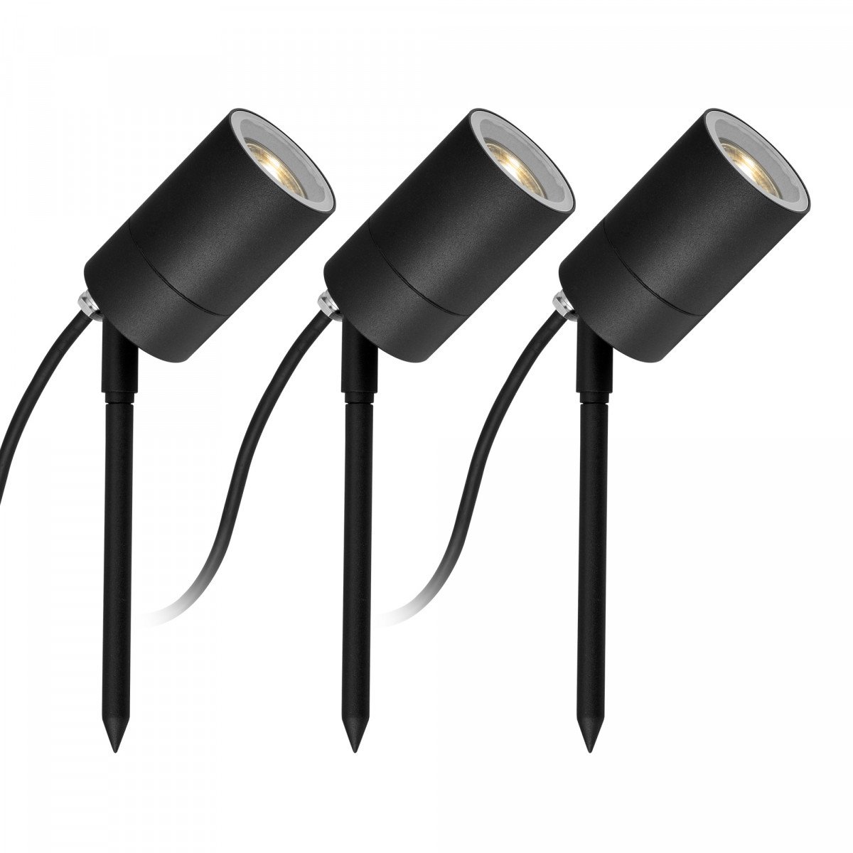 lot de 3 spots de jardin à piquets (7469) LED Pin 12V- Plug & Play de la marque KS Lighting