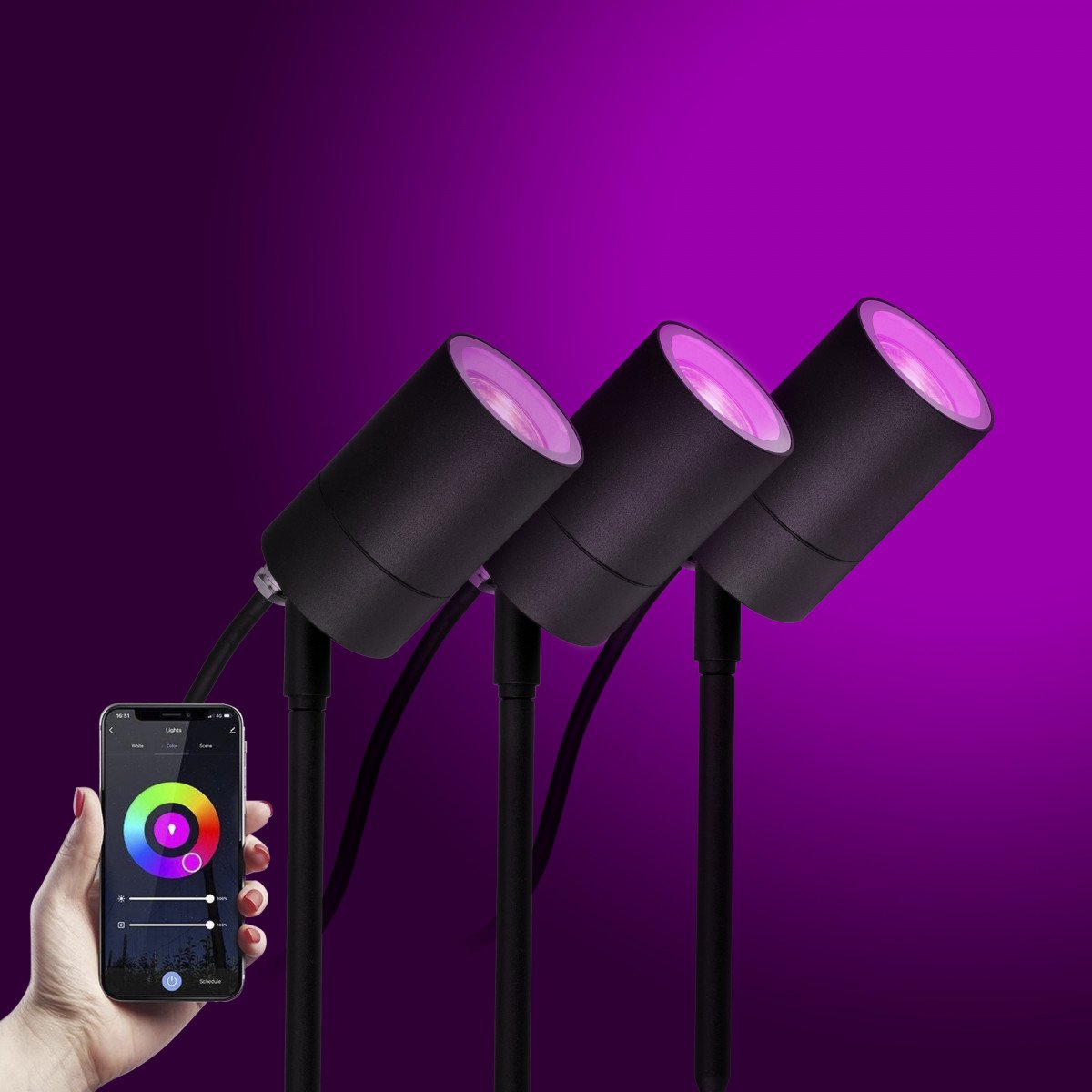 Spot de jardin LED WIFI Plug & Play