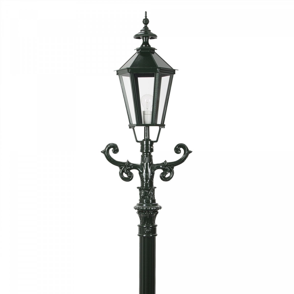 Lampadaire de jardin Siegburg (0909) avec lanterne à six faces