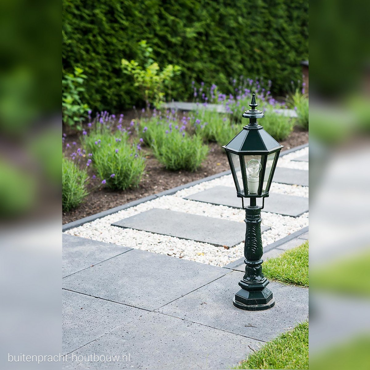 Lampe de jardin sur pied Eifel (5004) de KS Lighting avec lanterne hexagonale 