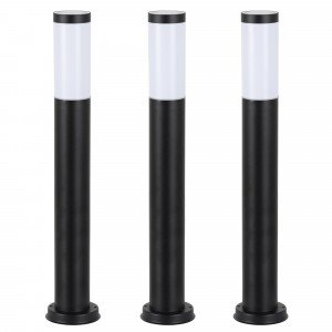 Set de 3 lampes de jardin Lech 2 (7071d4) en noir de KS Outdoor Lighting | Nostalux.fr