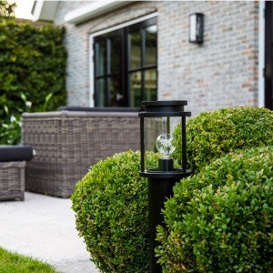 Lampe de jardin potelet Sydney Terras (7606) noire  Lampe de jardin potelet Sydney Terras (7606) noire