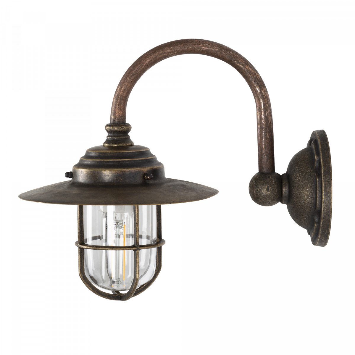 Applique d'extérieur style écurie Barro (5738) cuivre & bronze de KS Lighting