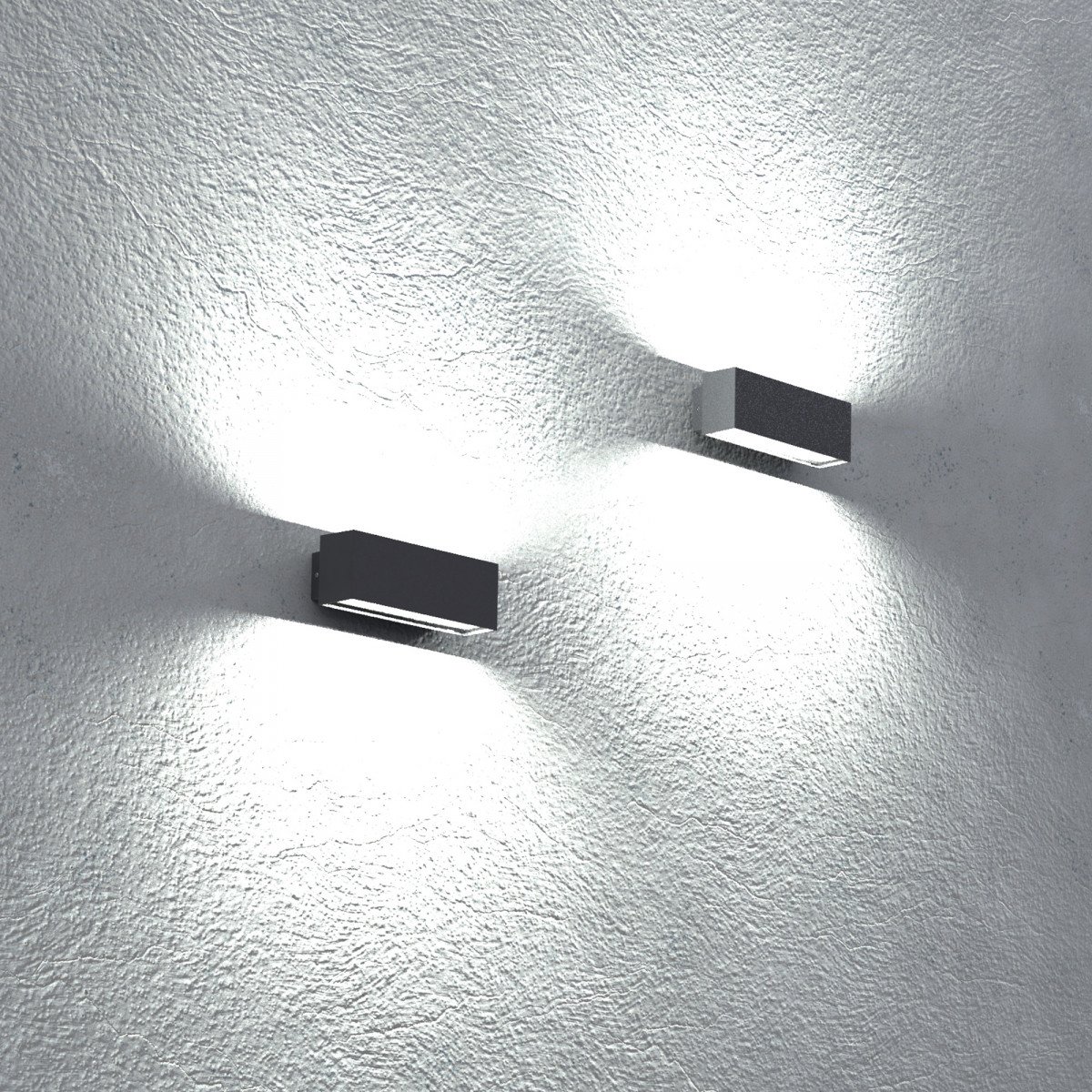 Applique extérieur Segment Medium LED Up Down Noir 