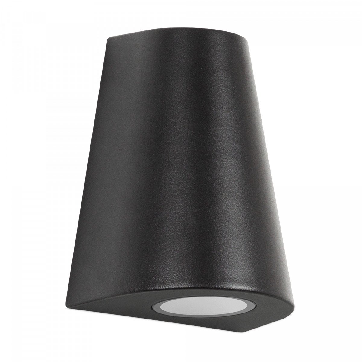 Spot mural Cône noir (7616) downlighter avec capteur LED nuit et jour de KS Lighting