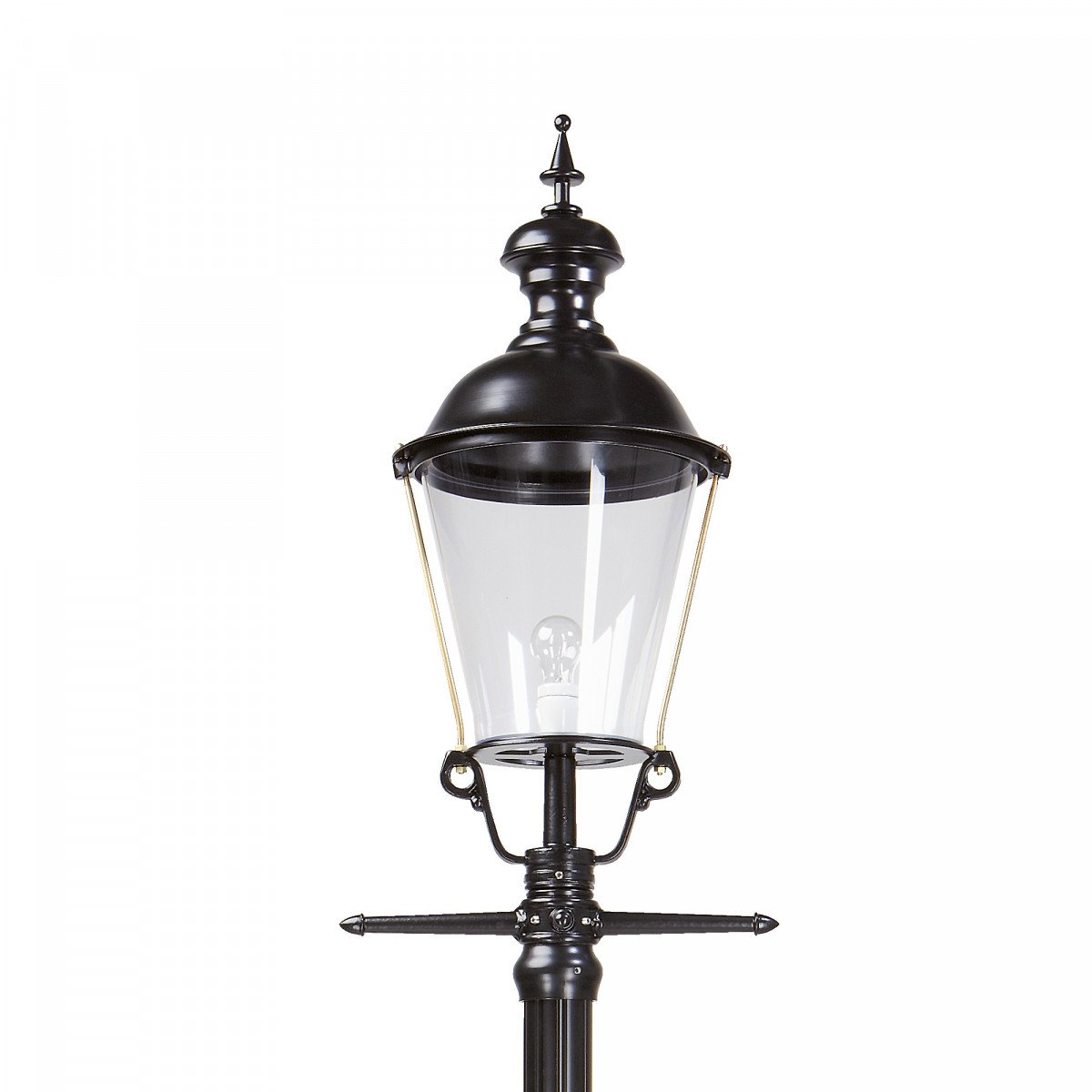 Lampadaire de jardin Noordwijk (1282k4) avec lanterne ronde de Nostalux