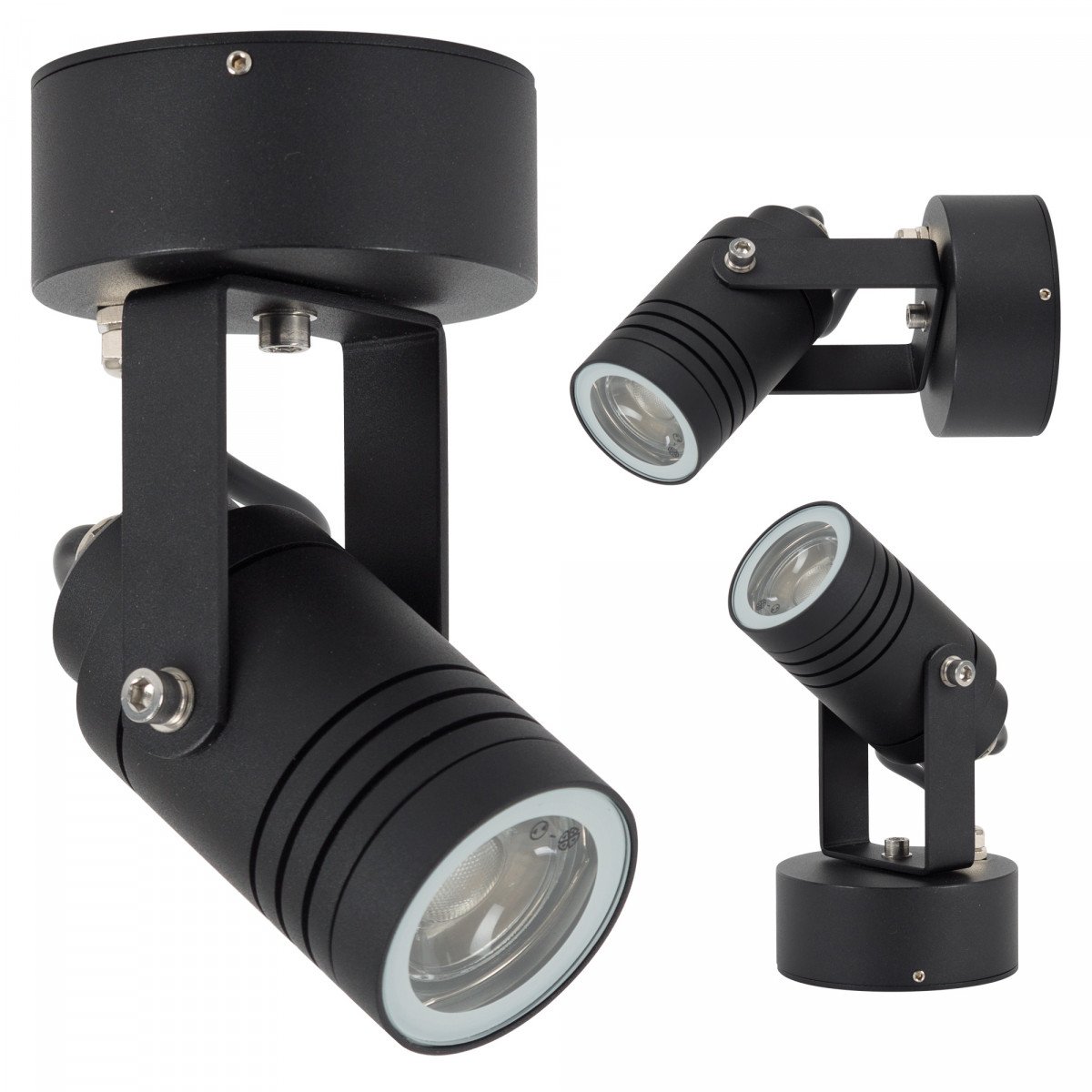 Spot orientable noir Beamer LED GU10 moderne