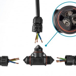 Manchon de câble IP68 Jonction en T