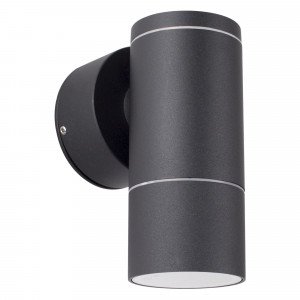 Downlighter extérieur Ray noir aluminium moderne gu10