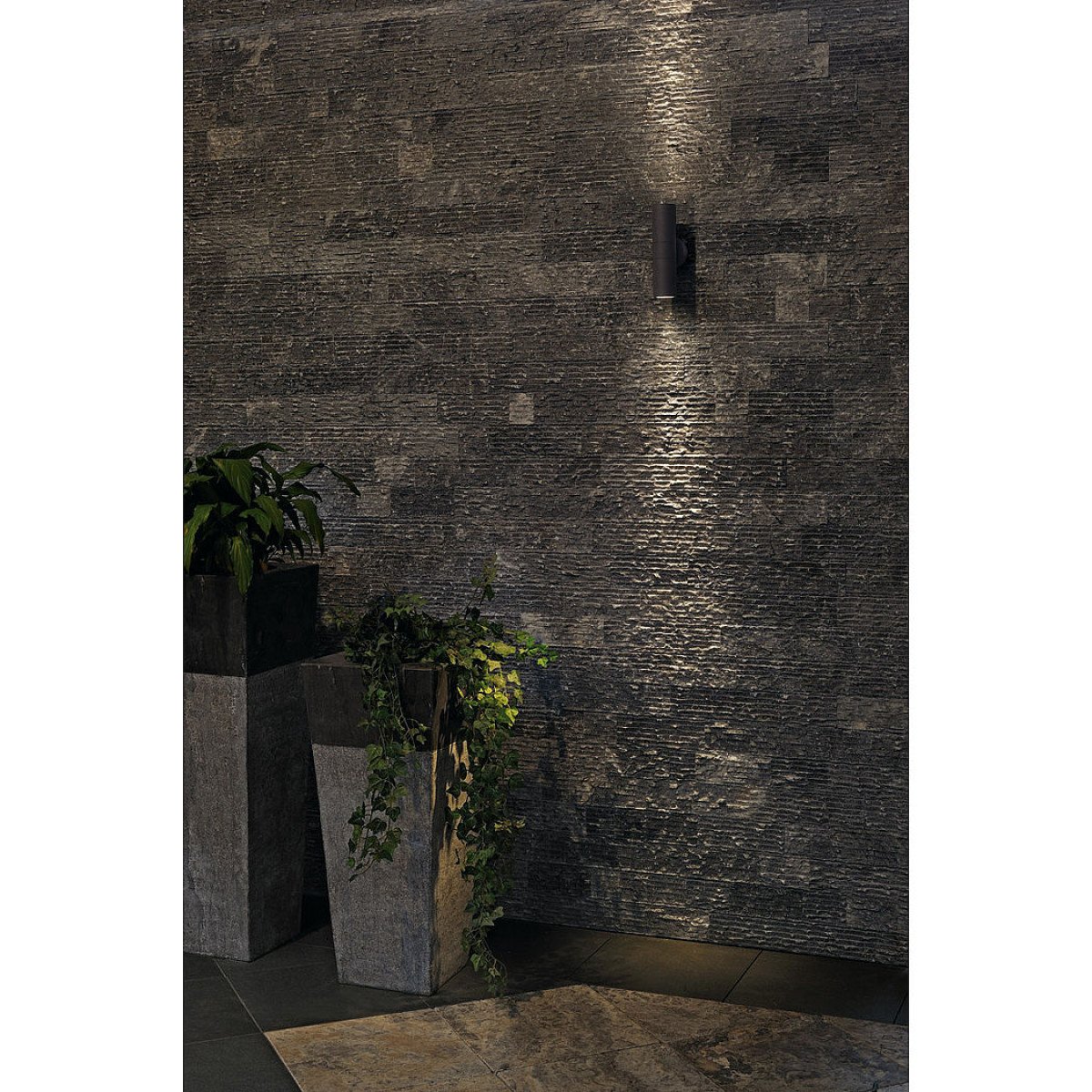 Applique moderne noire en aluminium gu10