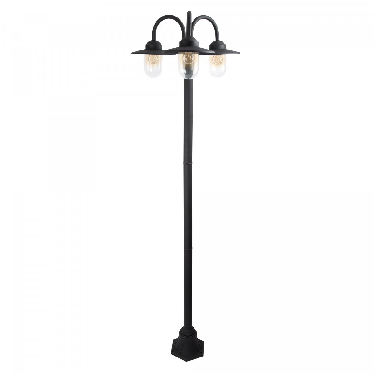 Lampadaire (7399) noir Dolce Retro 3 lumières -7399 en aluminium 