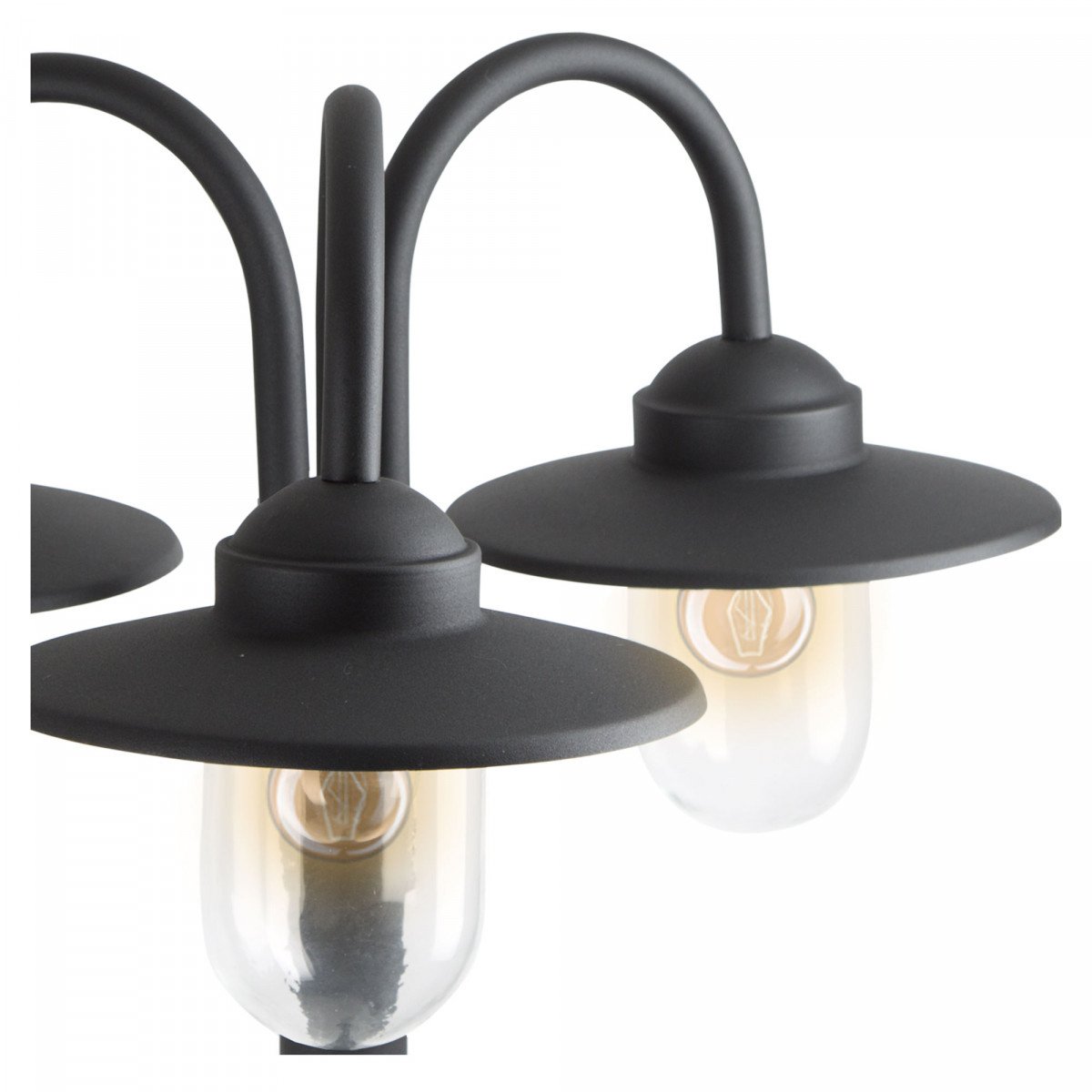 Lampadaire (7399) noir Dolce Retro 3 lumières -7399 en aluminium 