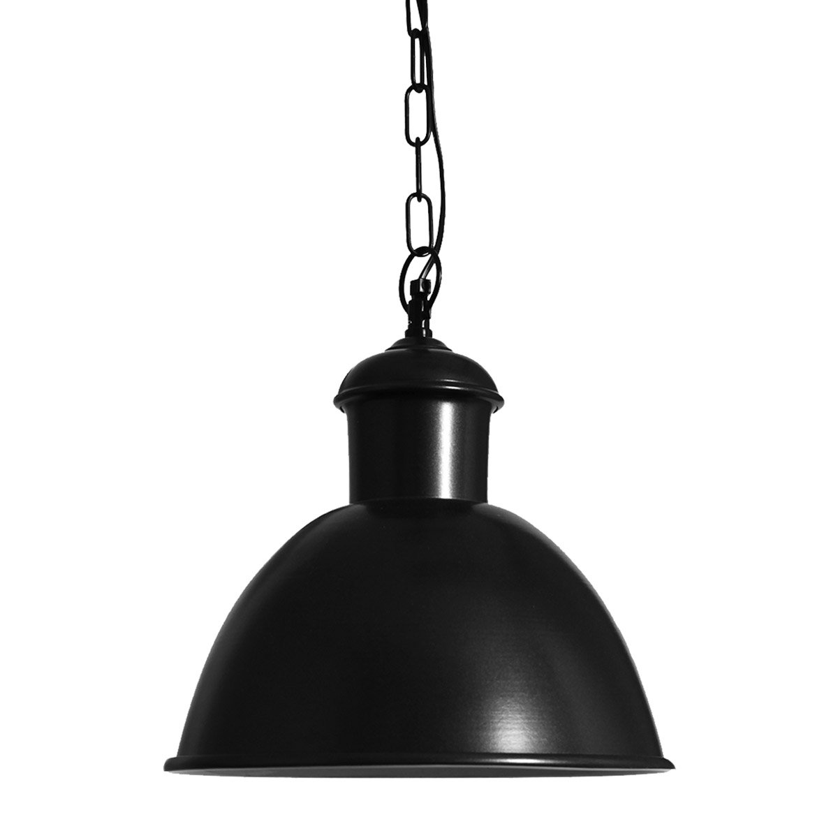Lampe suspendue sur chaîne NDSM (6520) Anthracite -  Industriel & Vintage | Nostalux.fr
