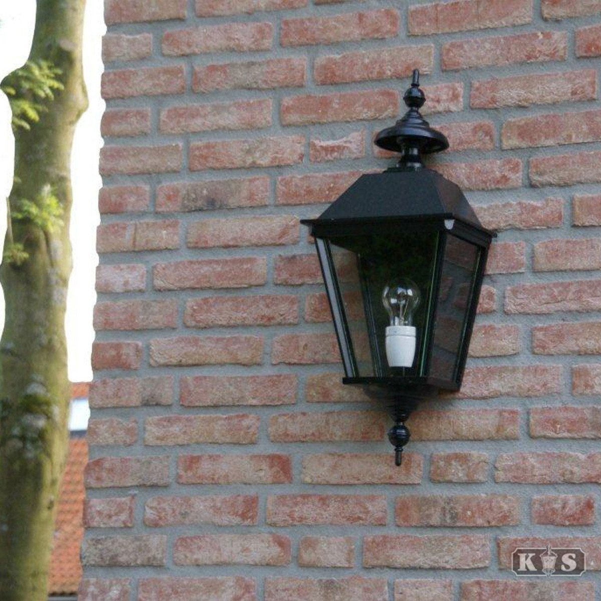 éclairage d'extérieur applique plate Delft Noir Mat 