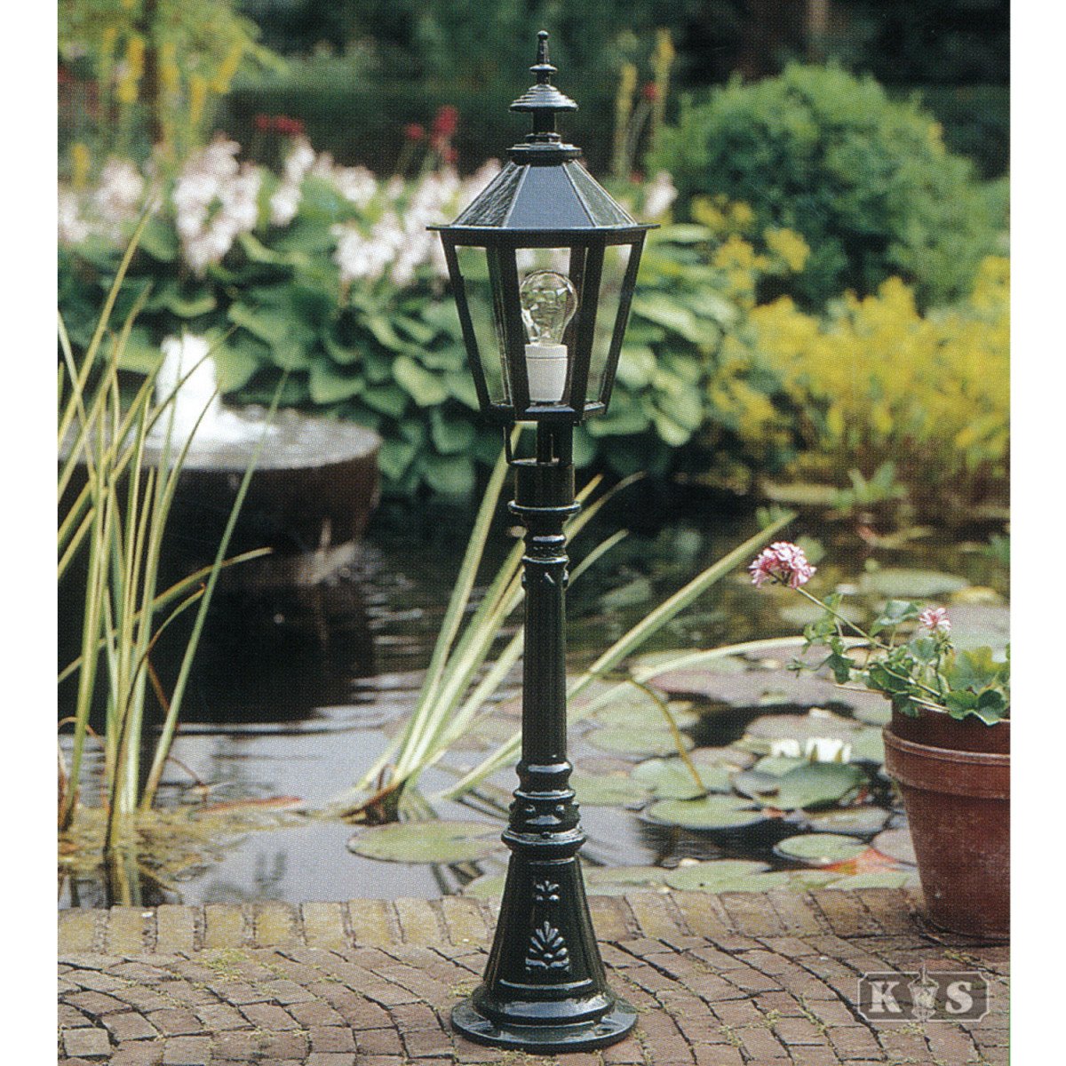 Lampadaire de jardin Oxford 17 (1009) avec lanterne hexagonale