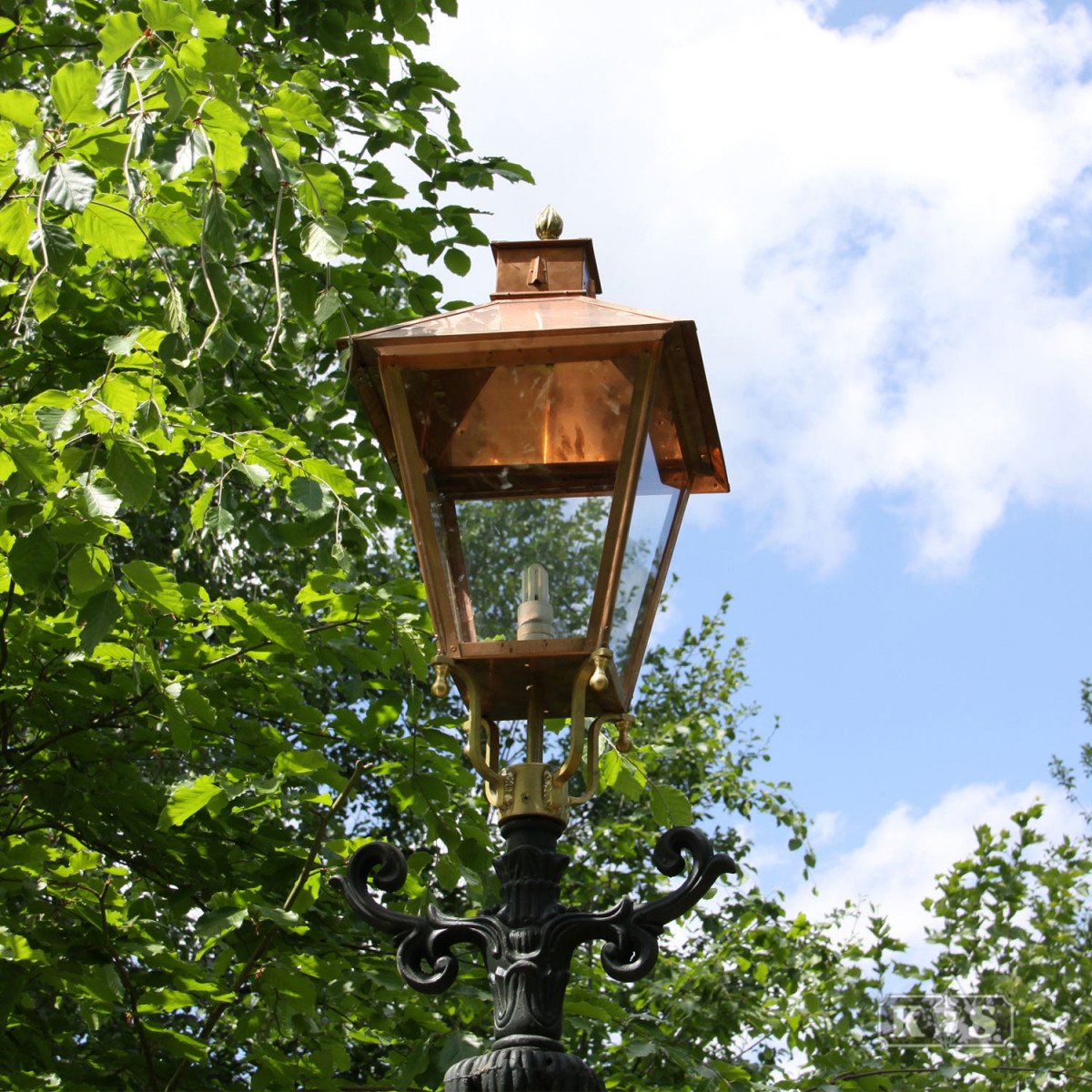 Lanterne avec abat-jour carré Holland L (1450) de KS Lighting