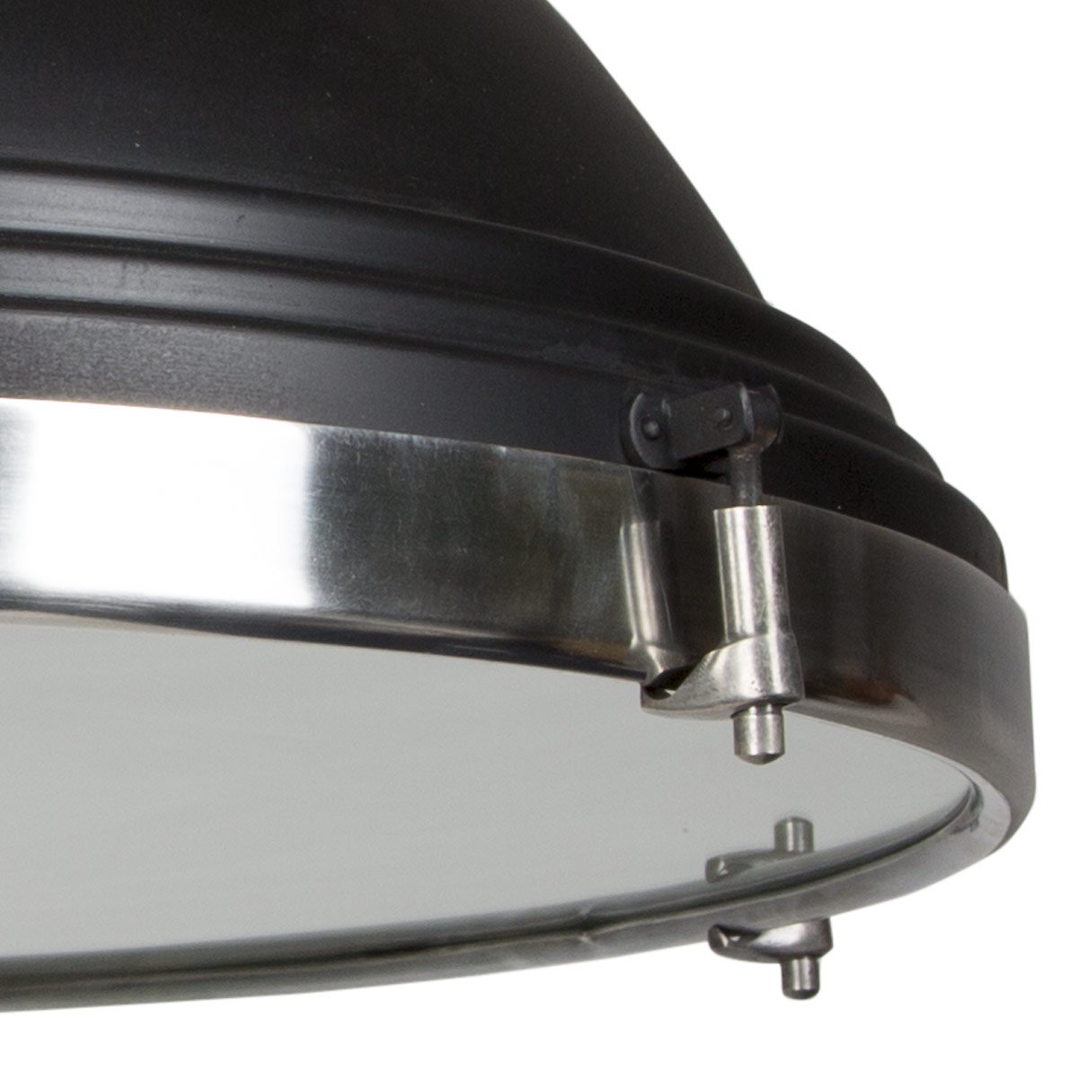 Lampe à suspension Agra (50603) métal noir de Nostaluce | Nostalux.fr