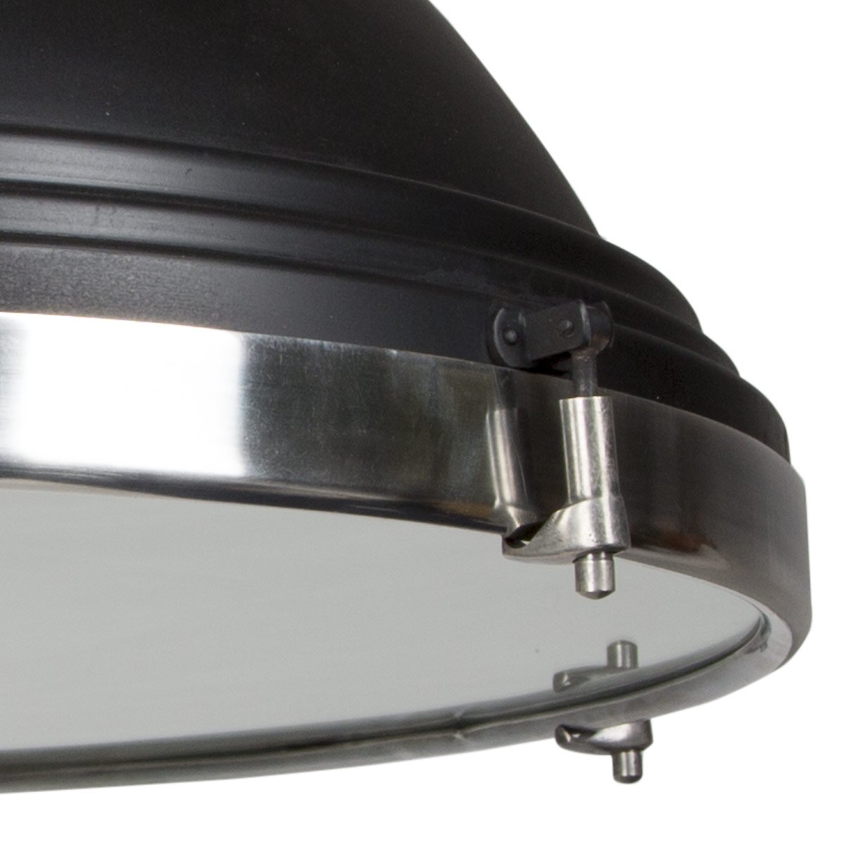 Lampe à suspension Agra (50603) métal noir de Nostaluce | Nostalux.fr