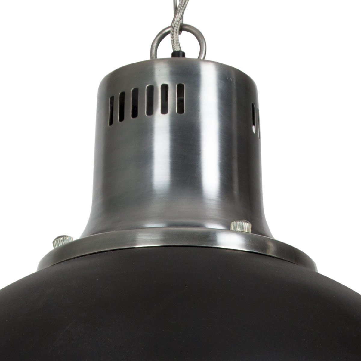 Lampe à suspension Agra (50603) métal noir de Nostaluce | Nostalux.fr