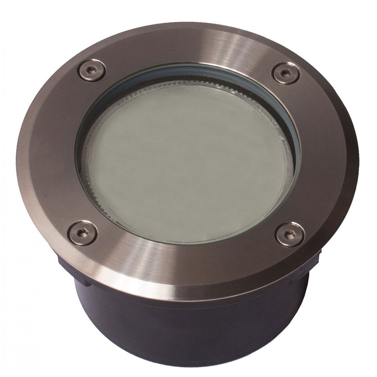 Spot rond encastrable au sol (7352a) en inox LED Ø12 avec ampoule GX53 inox de KS Lighting