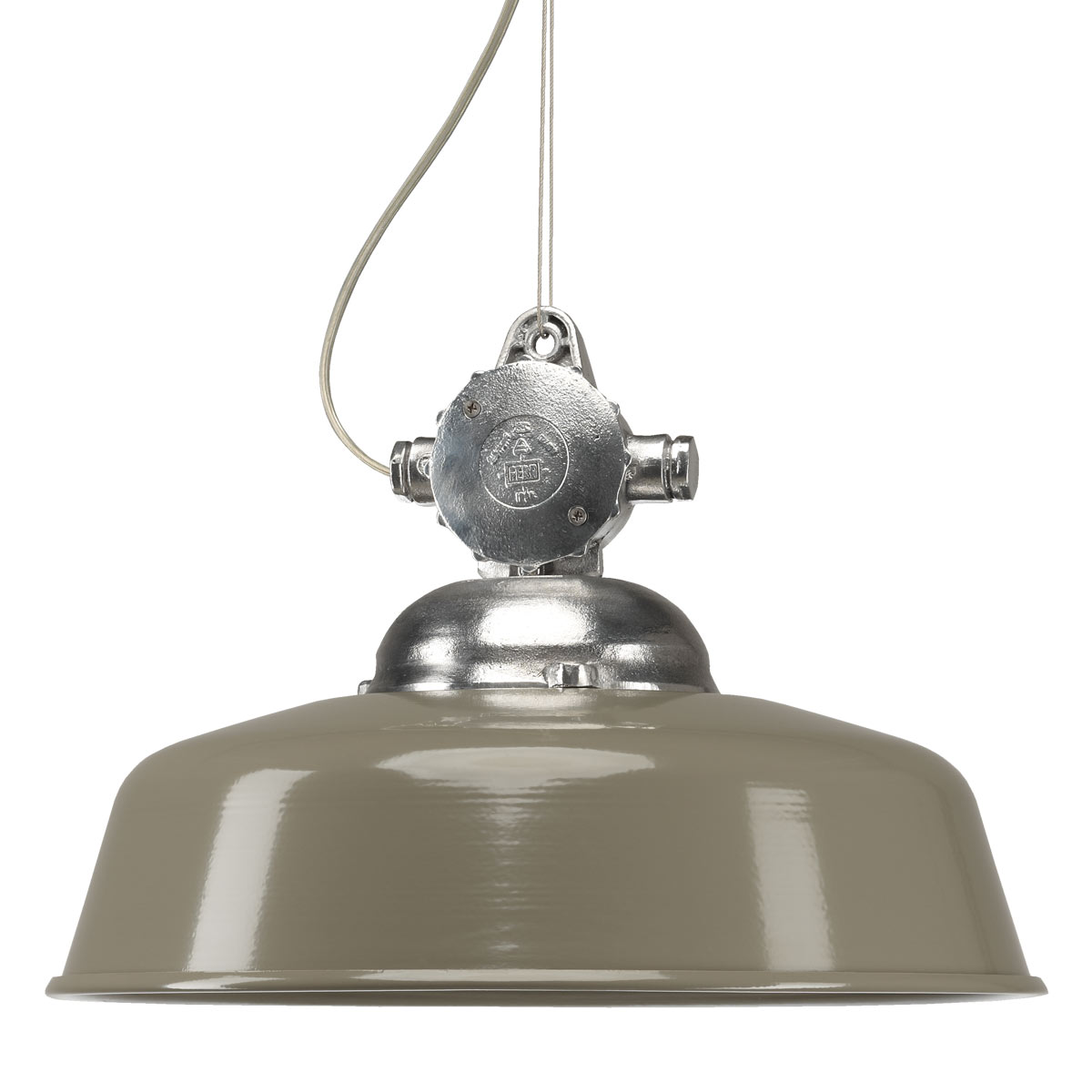 Lampe suspendue Détroit Rétro vintage Taupe (6586) | Nostalux.fr