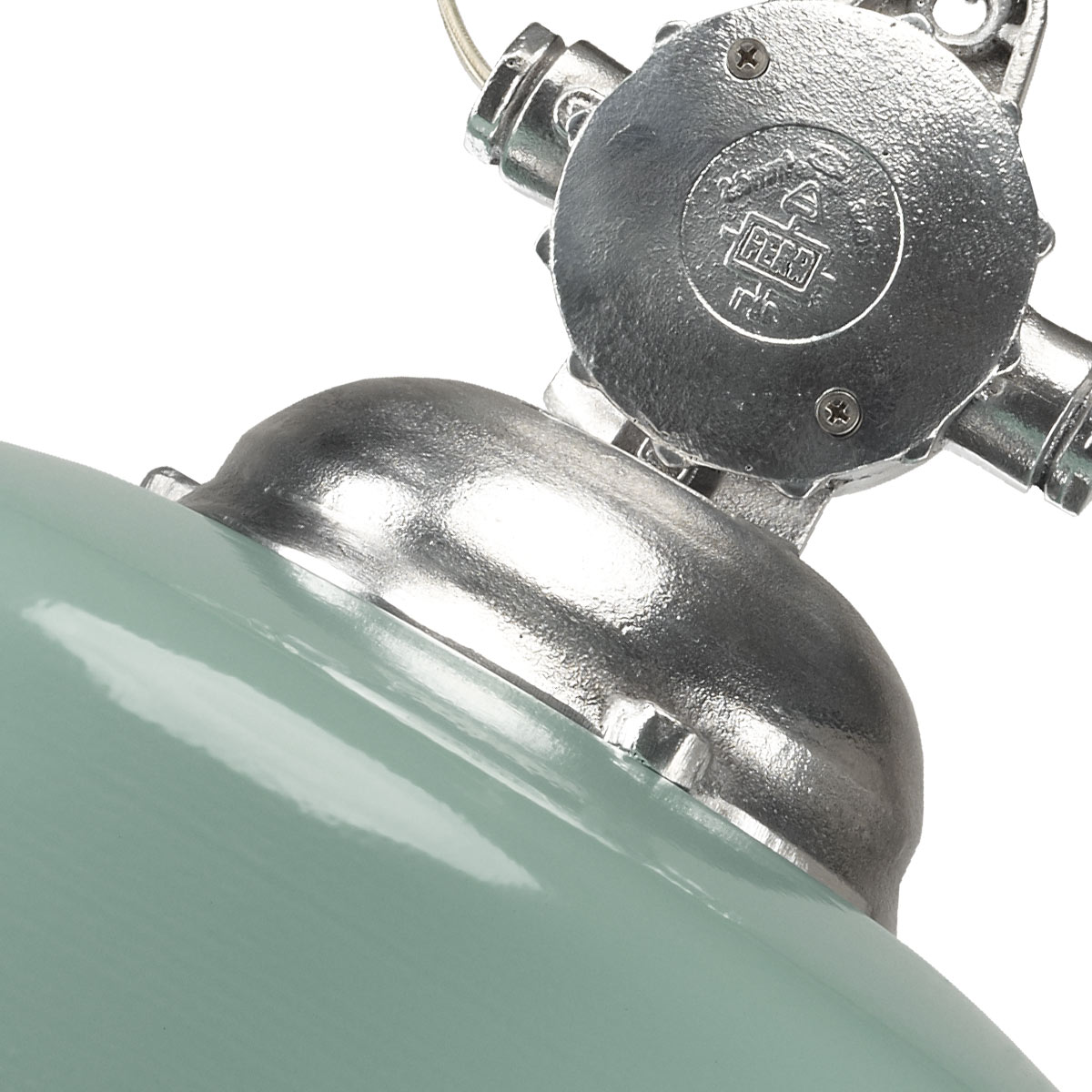 Suspension Detroit Rétro Vintage vert pastel (6588) | Nostalux.fr