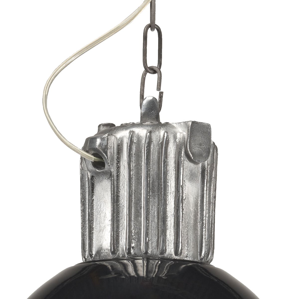 Lampe suspendue Aviator (6591) Industrie en noir Retro Vintage  | Nostalux.fr