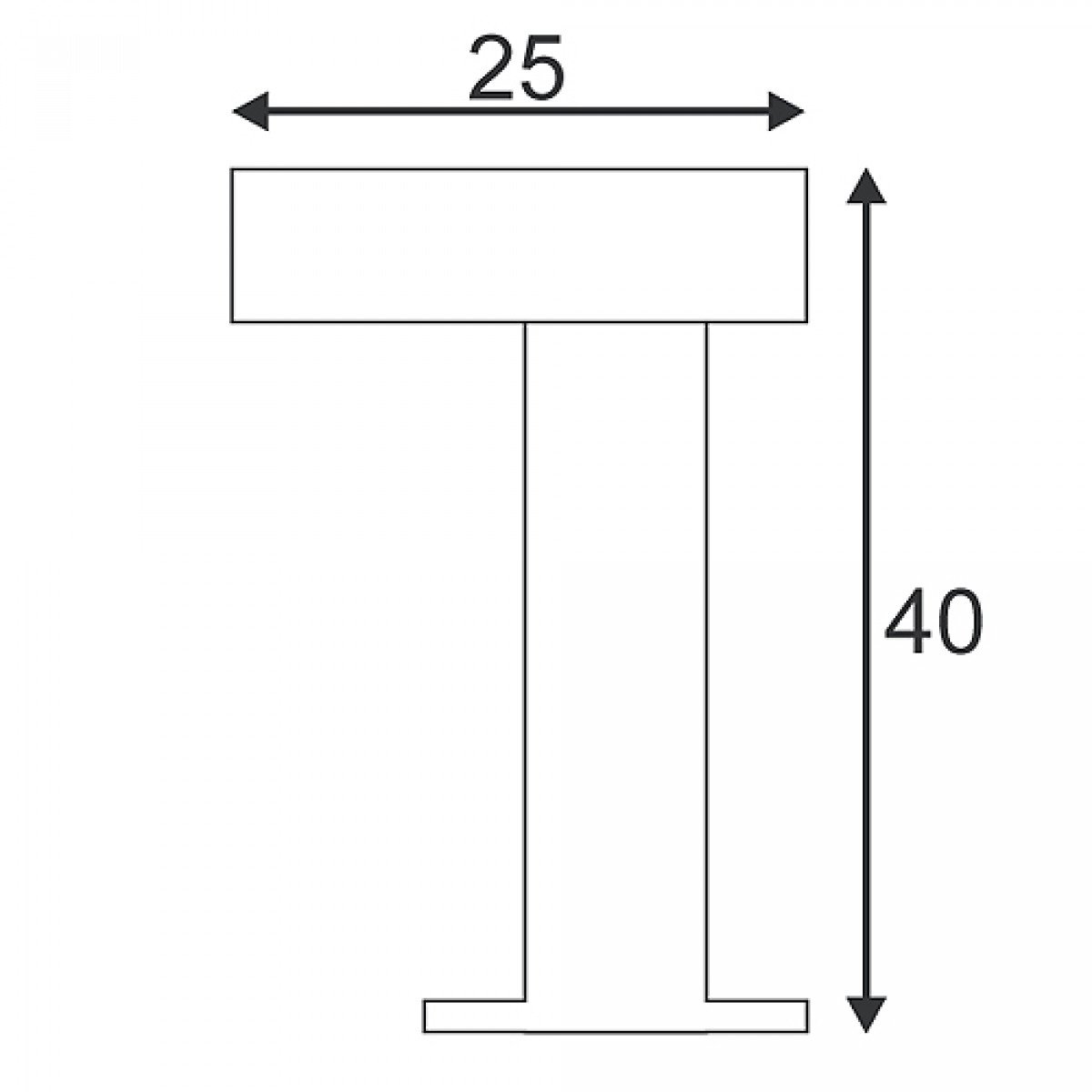 Lampe de poche rouillée Acier rouillé 1xgx53