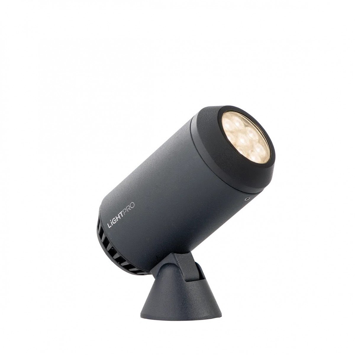 Projecteur de jardin moderne en aluminium Castor 8 anthracite, 12 volts