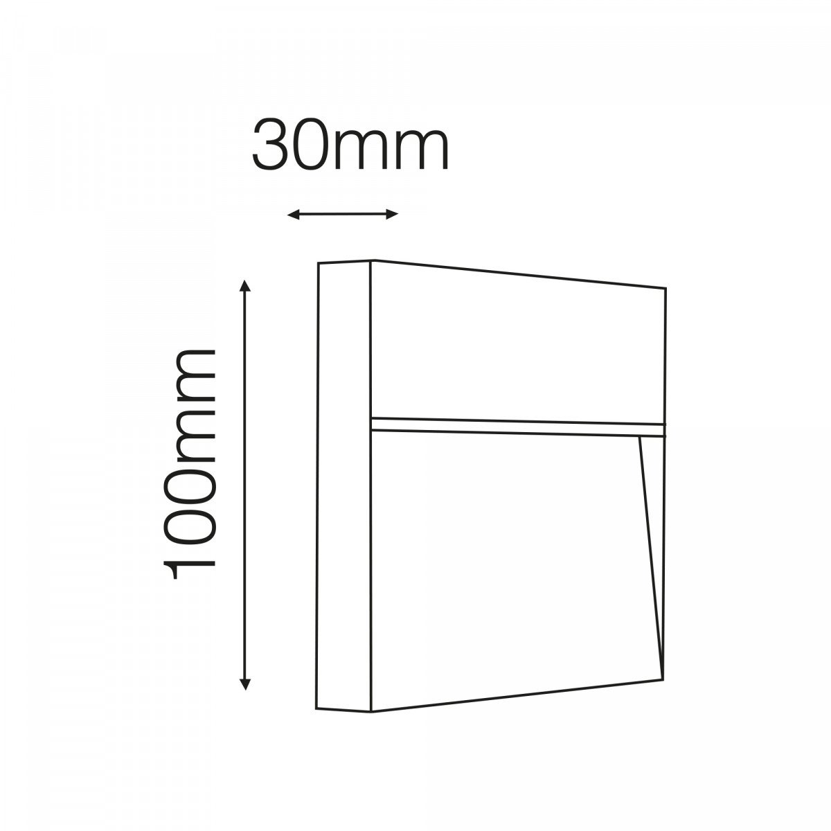 Spot mural LED downlighter Shadow Square