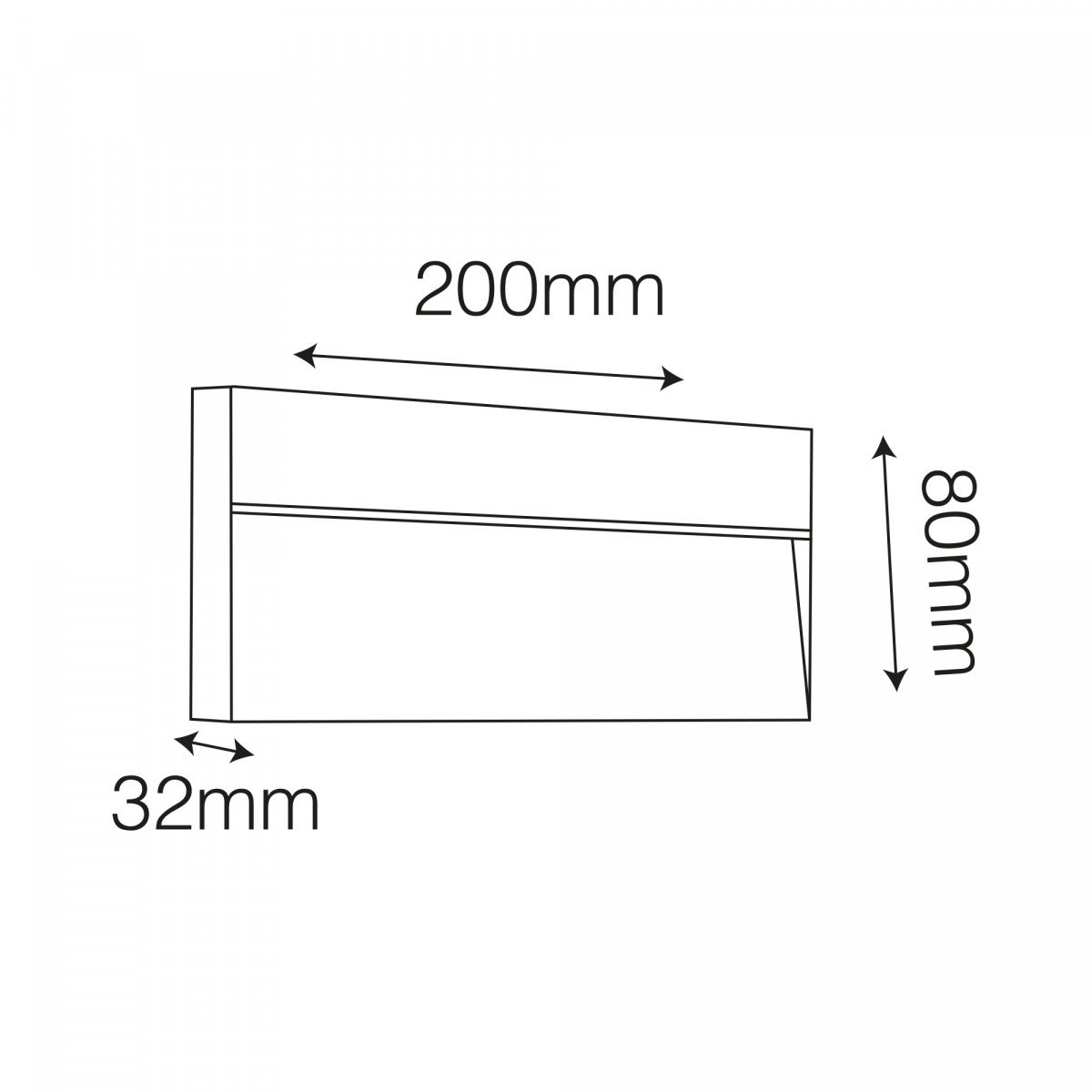 Spot mural LED Downlight Shadow rectangulaire