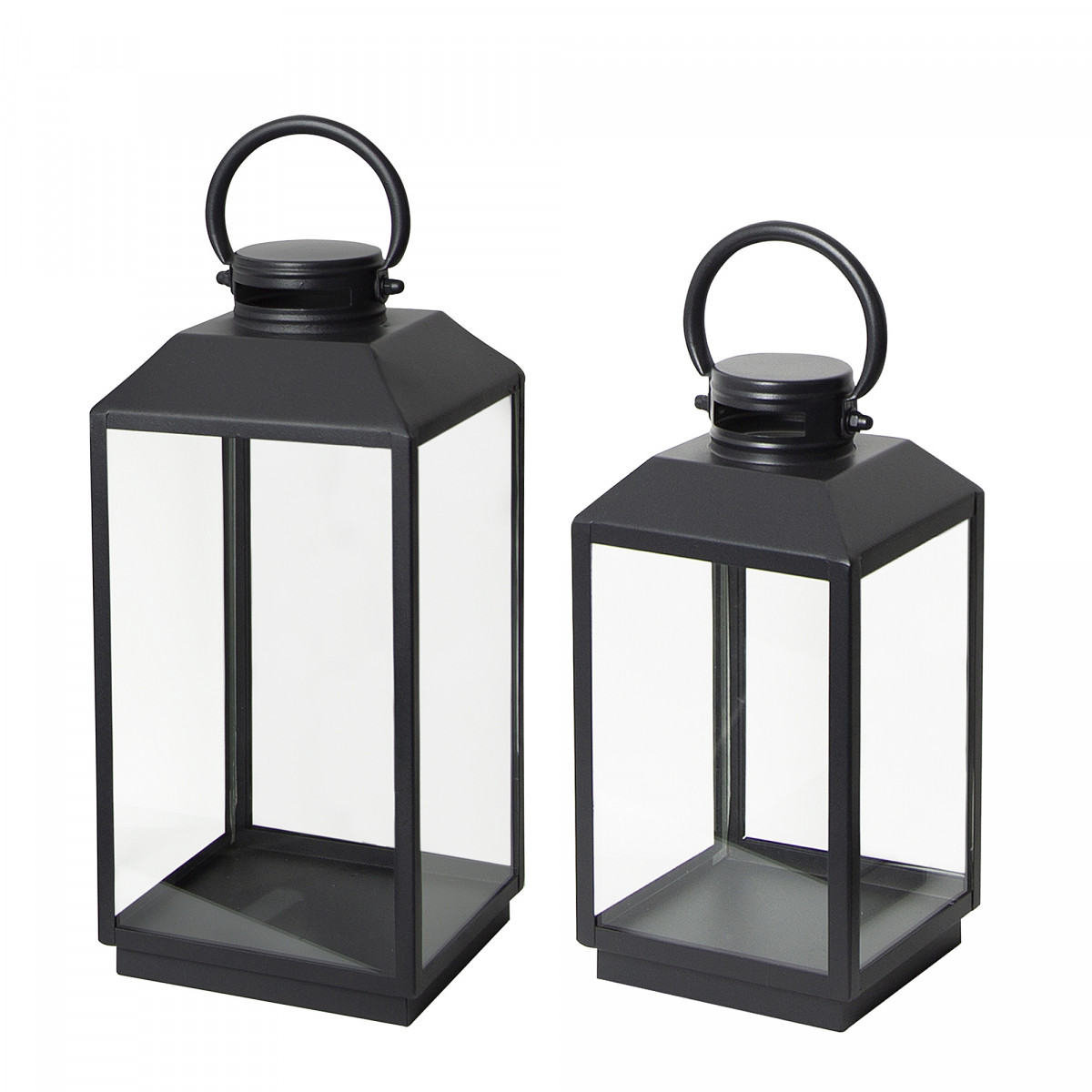 Set aus 2 Newport Photophore Lanterne Zwart Small-Medium