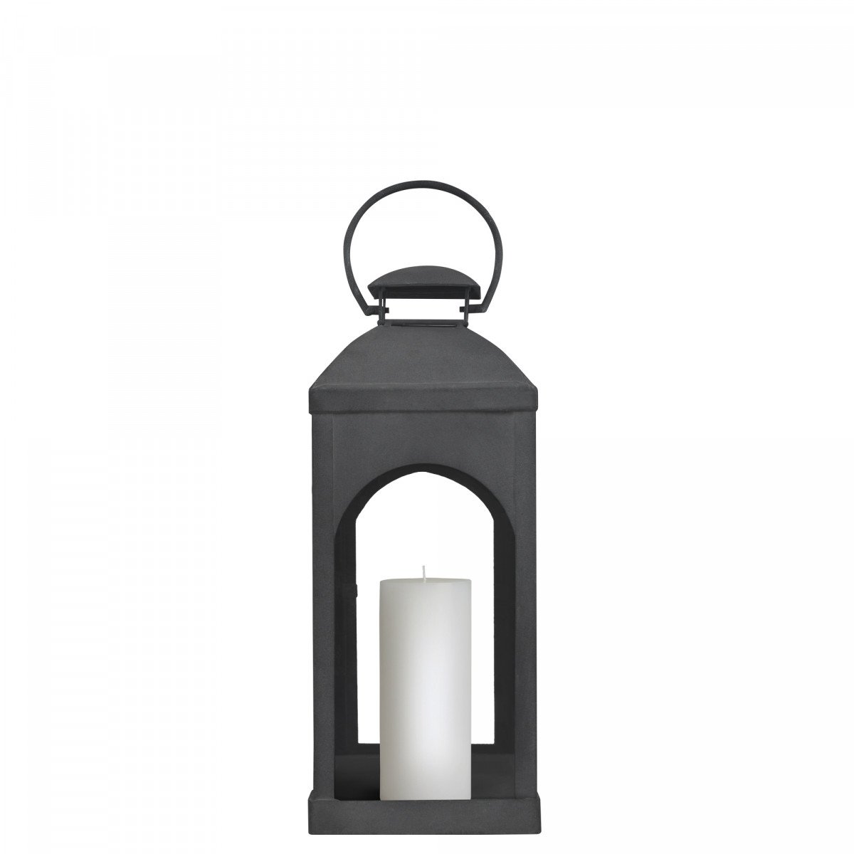 Capri photophore lanterne Anthracite Small