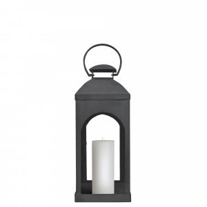 Capri photophore lanterne Anthracite Small