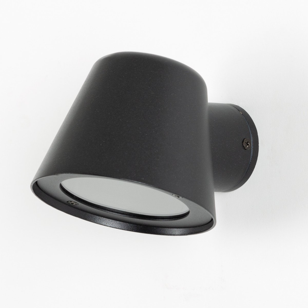 Applique murale Noir Mat GU10 avec capteur jour/nuit