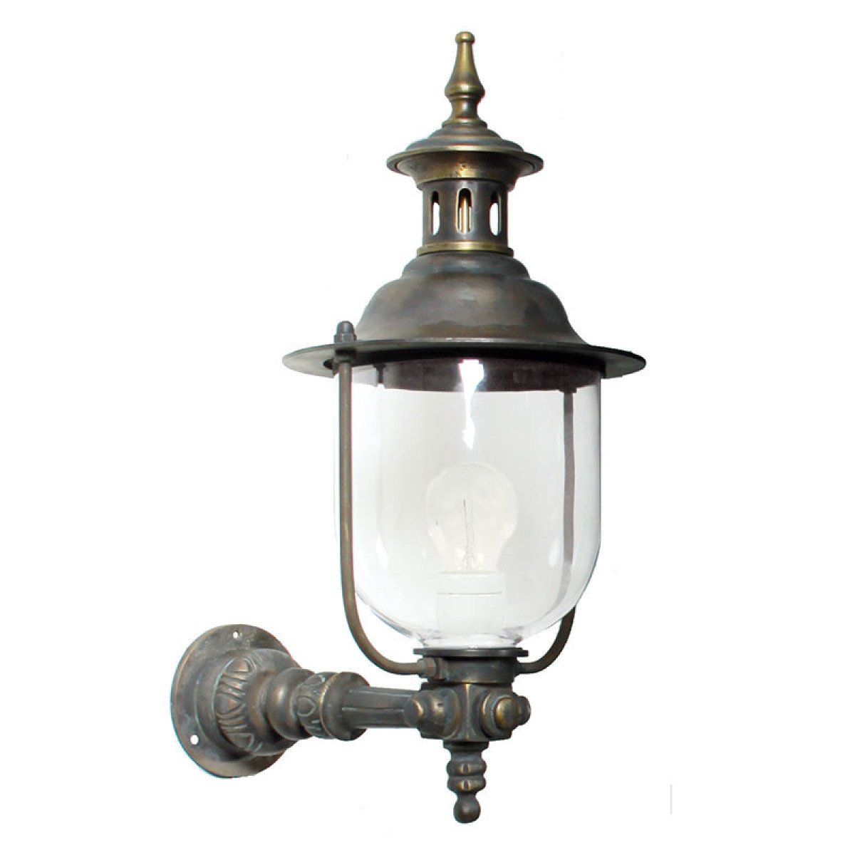 Applique d'extérieur montante Lindau L (1433) en bronze de la marque KS Lighting