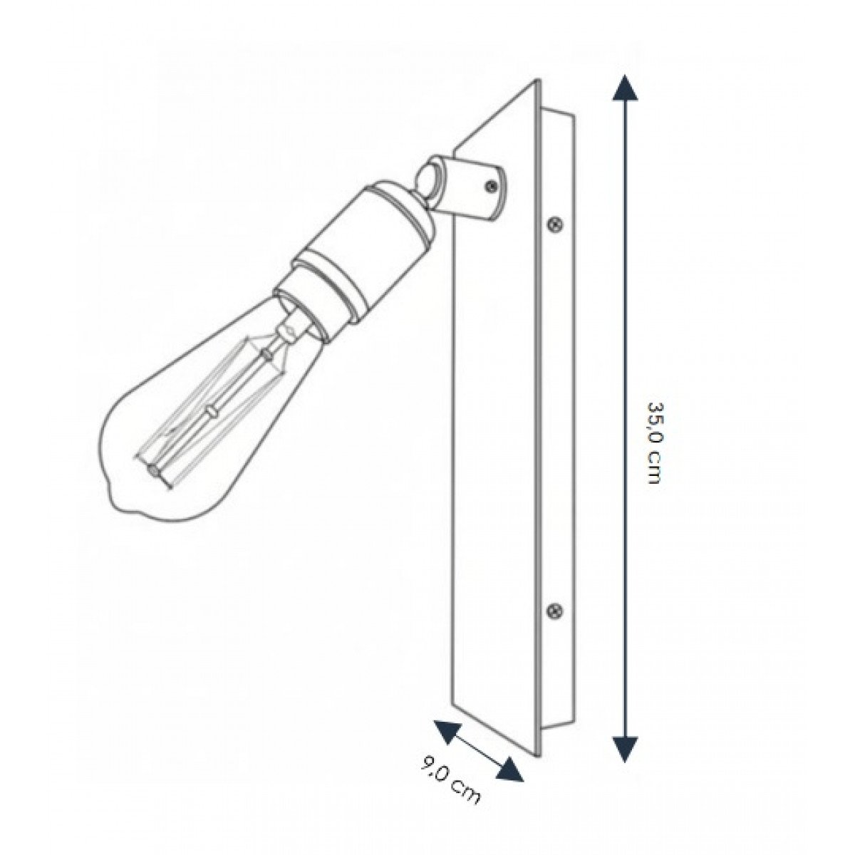 Lampe d'intérieur Fairmont lampe murale laiton lampe de luxe avec cordon