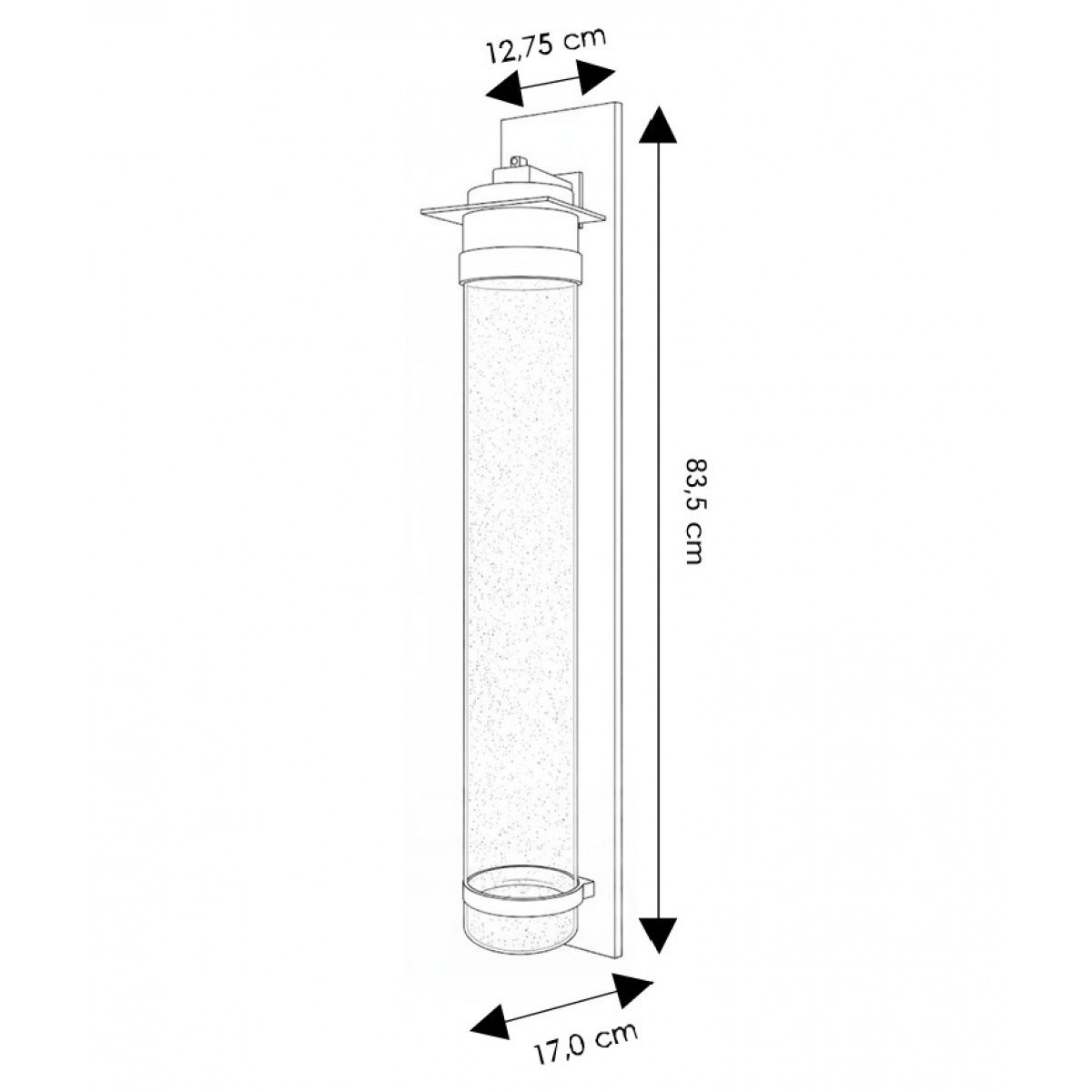 lampe en laiton couleur noir antique avec une douille E27